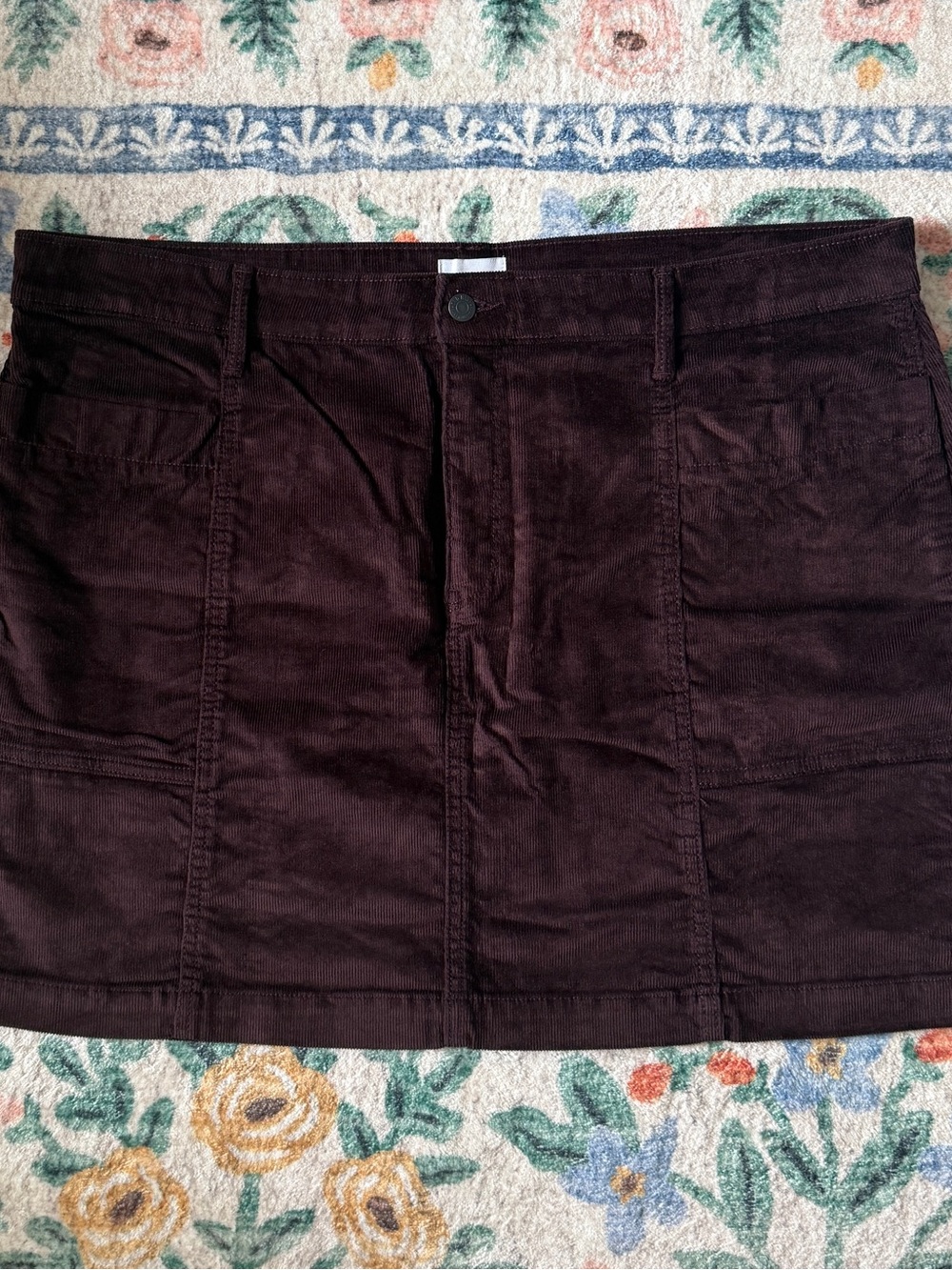 Old Navy burgundy corduroy mini skirt